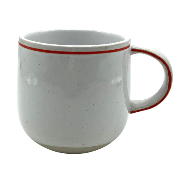 Heather Taylor Home x West Elm Mistletoe Stamped Mug Ceramic Stoneware Holiday - Picture 3 of 6